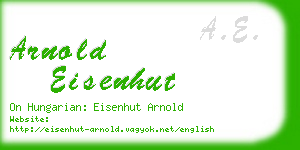 arnold eisenhut business card